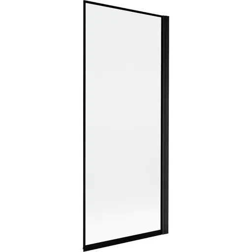 MEXEN - MIST vaňová zástena 80x150 cm 6mm 1-s, čierna, okraj, pravá 8A9-080-001-70-70-P