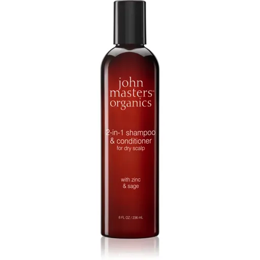John Masters Organics Scalp 2 in 1 Shampoo with Zinc & Sage šampón a kondicionér 2 v1 236 ml