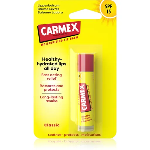 Carmex Classic hydratačný balzam na pery v tyčinke SPF 15 4.25 g