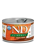 N&D DOG PUMPKIN Adult Venison & Pumpkin Mini 140g 1 + 1 Zadarmo