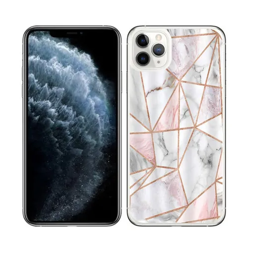 PROTEMIO MY ART Ochranný obal Apple iPhone 11 Pro PINK MARBLE (143)