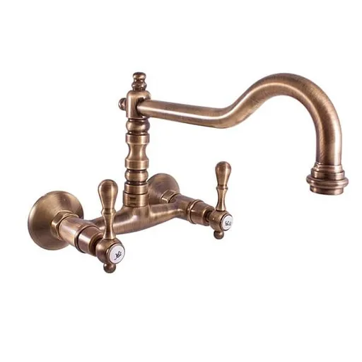 RAV SLEZÁK Morava drezová batéria s otočným ramienkom 150 mm stará mosadz mk402.5/28sm MK402.528SM