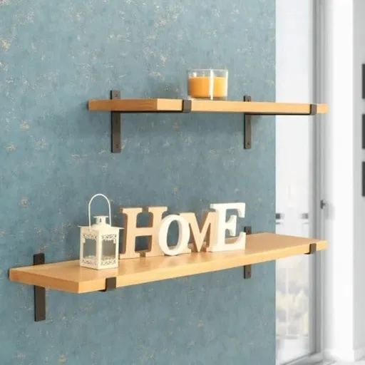 Polica na stenu s konzolou Lara 75 cm dub LARA-DUB 75