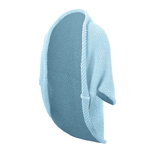 Bontis Pletený kardigán s variabilnou dĺžkou - Nebesky modrá | uni