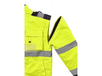 Bunda LUTON, výstražná, žlto-modrá, veľ. XS