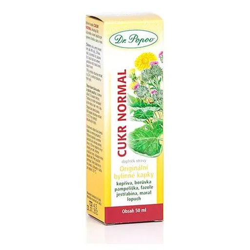 DR.POPOV Kvapky bylinné cukor normal 50 ml