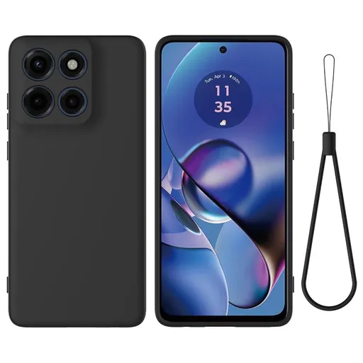 RUBBER Ochranný obal pre Motorola Moto G86 Power 5G čierny