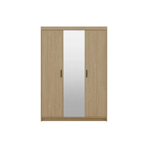 ArtLemp Šatníková skriňa ELLEN 3D so zrkadlom | dub olejovaný