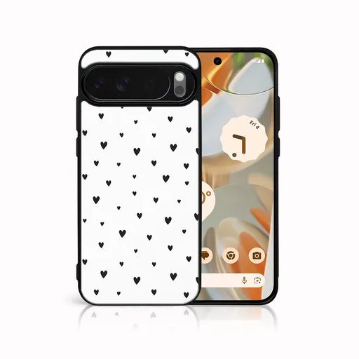 MY ART Ochranný kryt pre Google Pixel 10 Pro XL BLACK HEARTS (167)