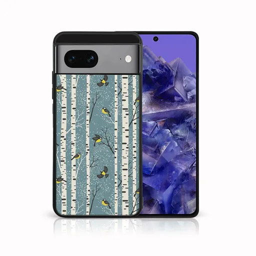 MY ART Kryt s vianočným dizajnom Google Pixel 8a BIRCH (072)