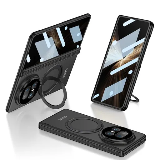 GKK ROTATE Ochranný kryt so stojanom Honor Magic V5 čierny