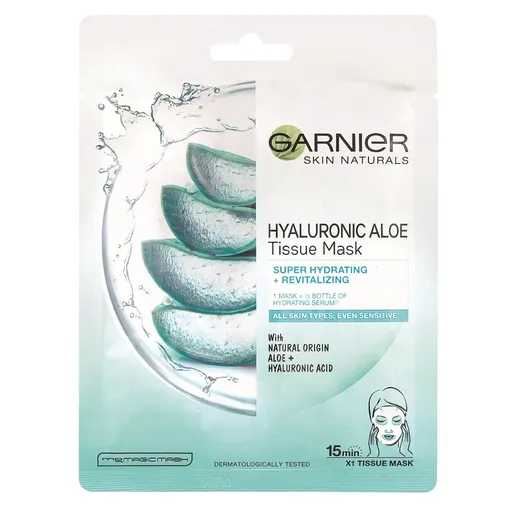 GARNIER Skin Naturals Textilná maska Hyaluronic Aloe 28 g
