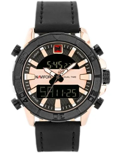 Pánske hodinky NAVIFORCE - NF9114 (zn046d) - black/rosegold