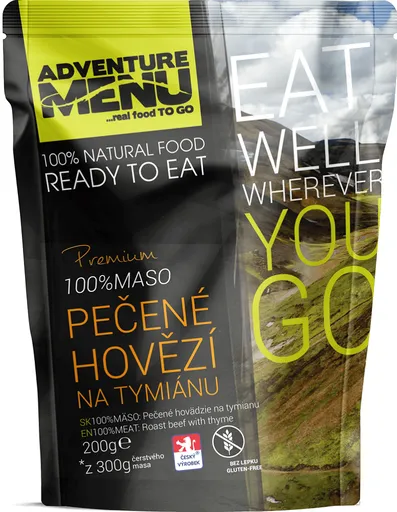 Adventure menu 100% pečené hovädzie na tymiáne
