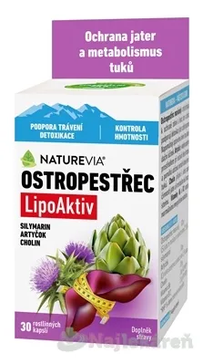 NATUREVIA Pestrec LipoAktiv 30 kapsúl
