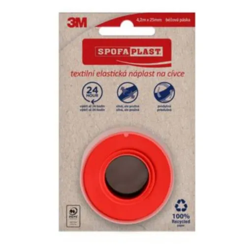 3M™ SPOFAPLAST 132N Náplasť textilná elastická 4.2 m x 25 mm