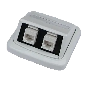 Dvojzásuvka ABB TANGO 2xRJ45 Cat5e UTP biela