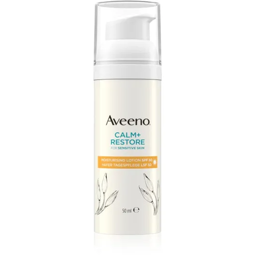 Aveeno Calm + Restore hydratačné pleťové mlieko SPF 50 50 ml