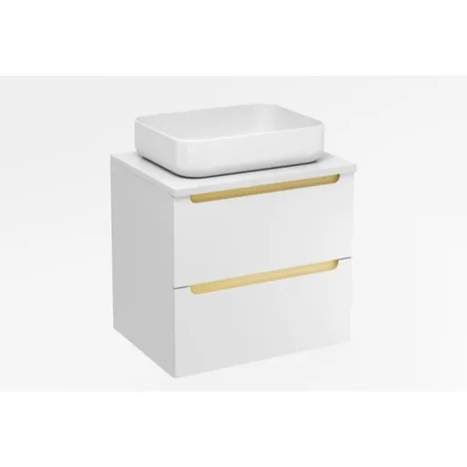 Kúpeľňová skrinka pod umývadlo Naturel Stilla 60x60x45 cm biela STILLAD06056DB