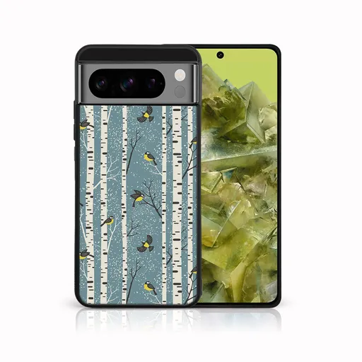 MY ART Kryt s vianočným dizajnom Google Pixel 8 Pro BIRCH (072)