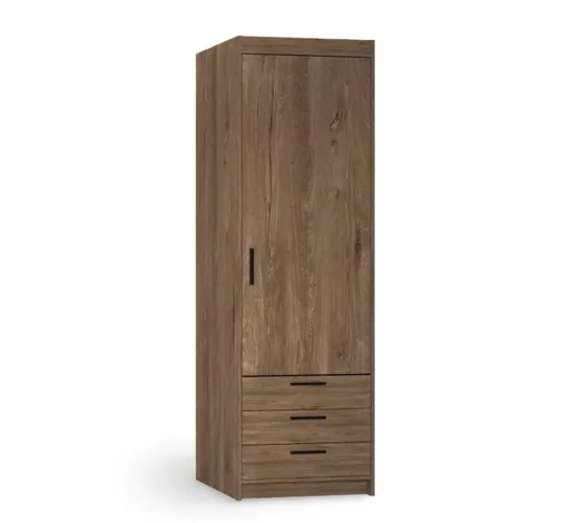 ArtLemp Šatníková skriňa ELLEN 1D3S | dub lefkas