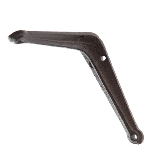 Liatinová konzola pod poličku Minimalistic čierna, 12 x 12 cm