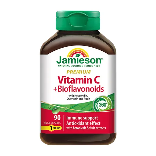JAMIESON Vitamín C s bioflavonoidmi PREMIUM 600mg 90 kapsúl