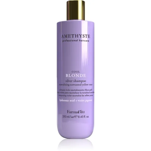 FarmaVita Amethyste Cool Blonde fialový šampón pre blond a melírované vlasy 250 ml