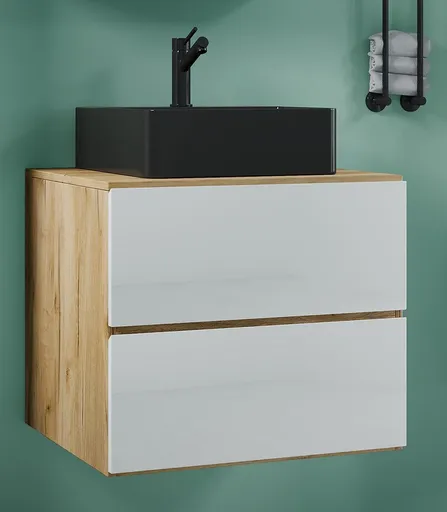 VCM 2dílná umyvadlová skříňka Lendas BL S 60 cm, dub medový