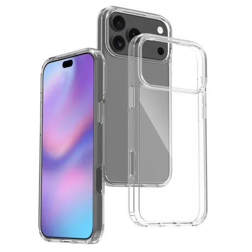 SHOCK Extra odolný kryt Apple iPhone 17 Pro Max priehľadný