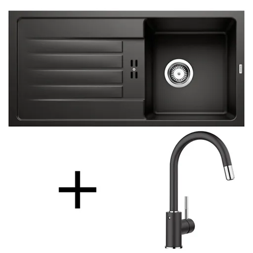 Blanco set Favum 45 S + Mida-S silgranit sivý vulkán