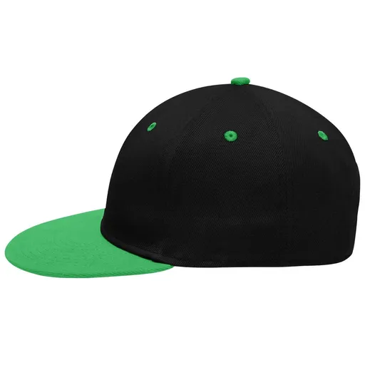 Myrtle Beach (Daiber) Dvojfarebná šiltovka Flatpeak MB6581 - Čierna / papraďová | uni