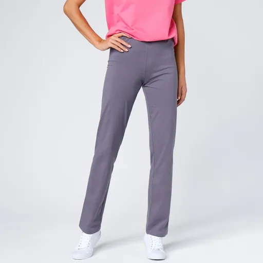 Rovné strečové džersejové nohavice z bio bavlny