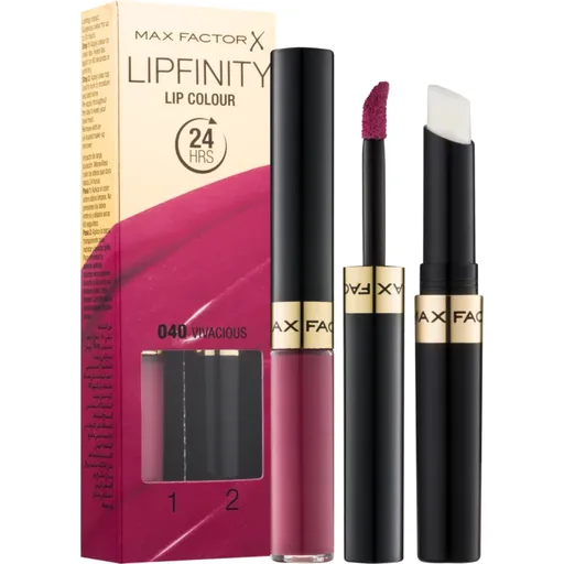 Max Factor Lipfinity Lip Colour dlhotrvajúci rúž s balzamom odtieň 040 Vivacious 4.2 g