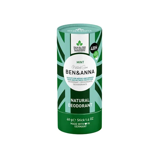 BEN & ANNA Tuhý dezodorant BIO Mint 40 g