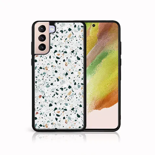 MY ART Ochranný kryt Samsung Galaxy S21 Plus 5G -GREY TERRAZZO (163)