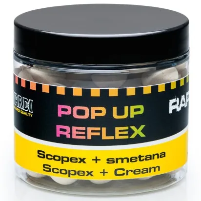 Mivardi plávajúce boilies rapid popup reflex 50 g 10 mm - scopex + smotana