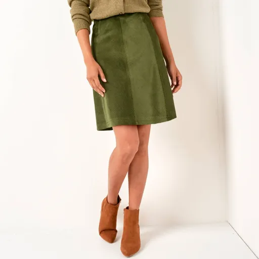 Rozšírená menčestrová sukňa