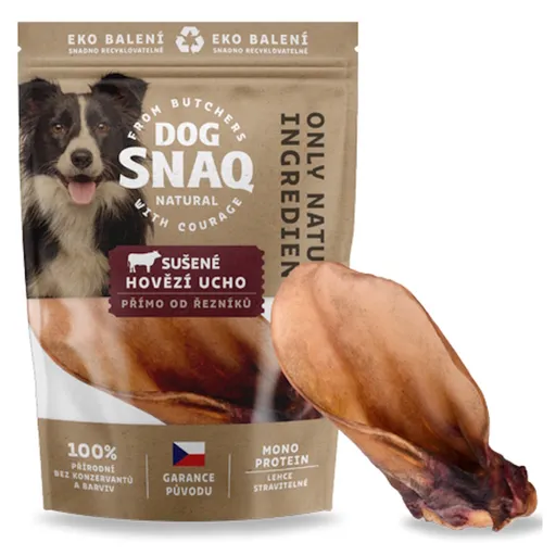 DOG SNAQ Hovädzie ucho sušené 1 ks