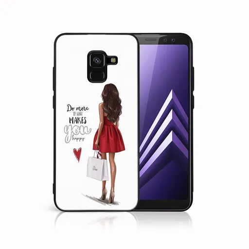 MY ART Ochranný kryt pre Samsung Galaxy A8 2018 (A530) RED DRESS (137)