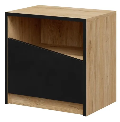 ArtAdrk Nočný stolík ATSON | dub/čierna