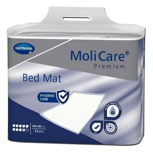 MOLICARE Premium Bed Mat Inkontinenčná podložka 9 kvapiek 60 x 90 cm 15 kusov