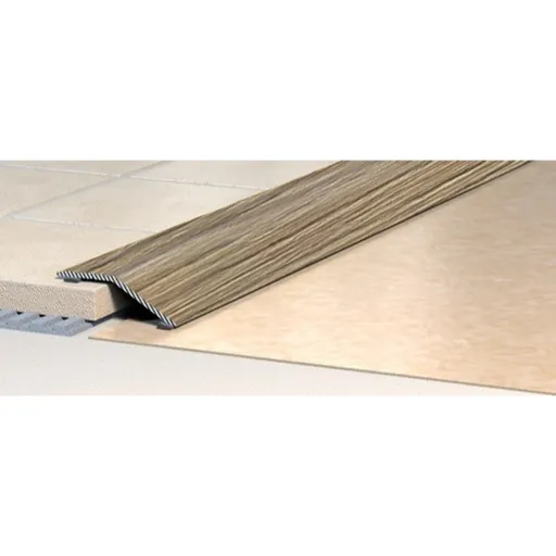 Lišta prechodová "zkosená" Havos mat, hliník, dĺžka 90 cm, výška hrany 8 mm, LPZ3M90