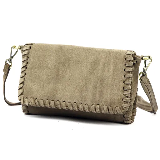 Dámska kabelka z brúsenej kože – kompaktná elegancia v štýlových farbách Luka 25-028