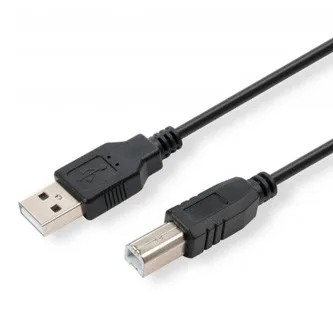 Logo USB kábel (2.0), USB A samec - USB B samec, 1.8m, čierny
