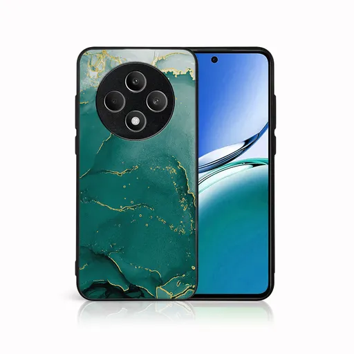 MY ART Ochranný kryt pre Oppo Reno12 FS 5G GREEN MARBLE (145)