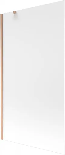 MEXEN/S - Next vaňová zástena FIX 100 x 150, dekor, meď kartáčovaná 895-100-000-00-30-65