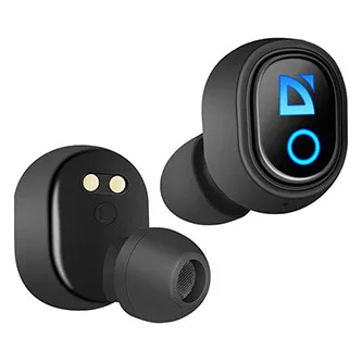 Defender Twins 639 slúchadlá s mikrofónom, bezdrôtové, čierna, špuntová, BT 5.0, TWS, nabíjacie púzdro s powerbankou typ bluetooth,