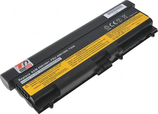 Batéria T6 Power Lenovo ThinkPad T430, T430, T530, T530, L430, L530, W530, 7800mAh, 87Wh, 9cell