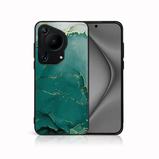 MY ART Ochranný kryt pre Huawei Pura 70 Ultra GREEN MARBLE (145)